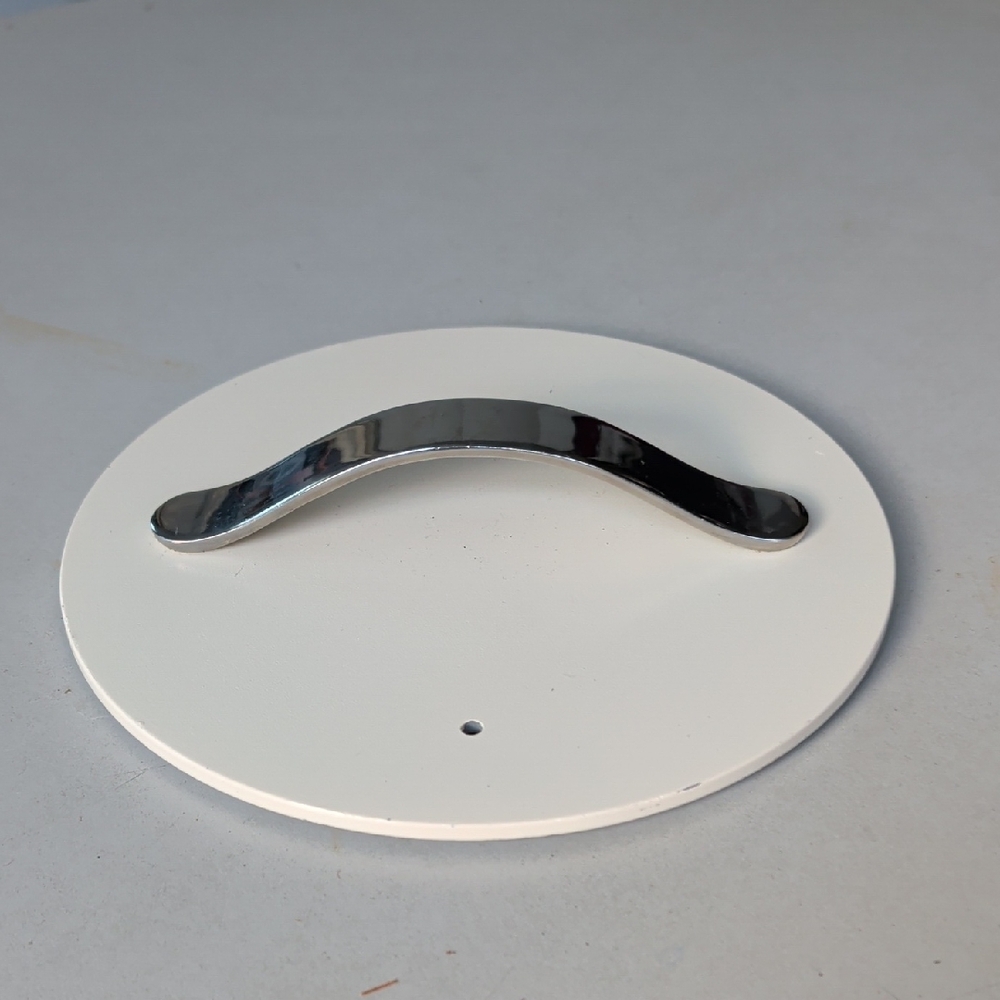 Caraway Cream 8" Cookware Lid with Chrome Handle - Universal Replacement